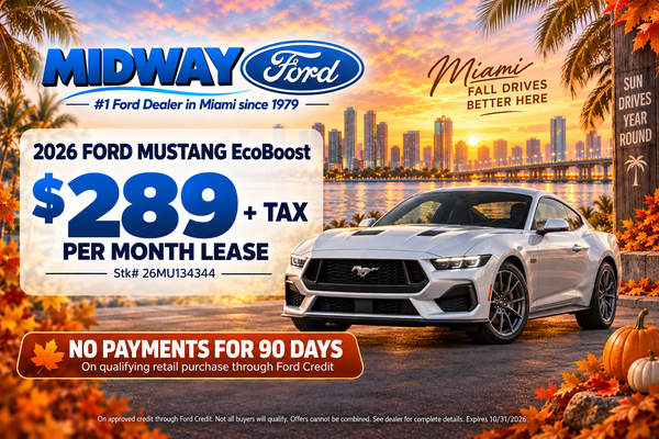 2026 Mustang EcoBoost lease $219 per month plus tax