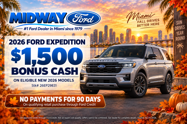 2026 Ford Expedition with $1,500 bonus cash