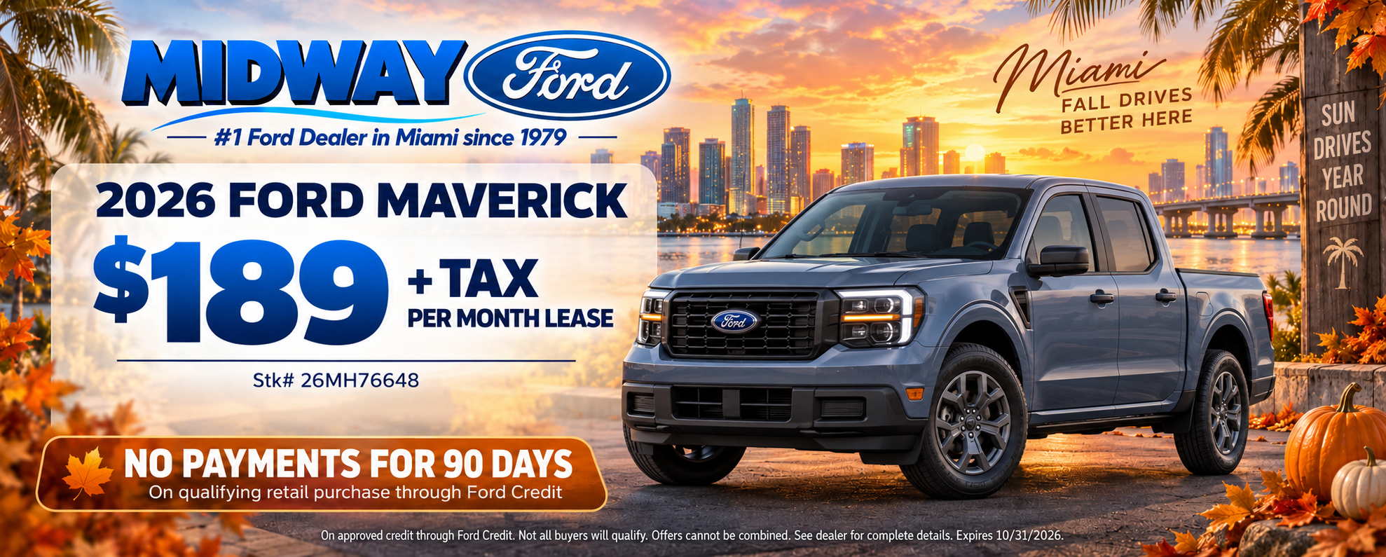 2026 Ford Maverick XL Hybrid lease $189 per month plus tax
