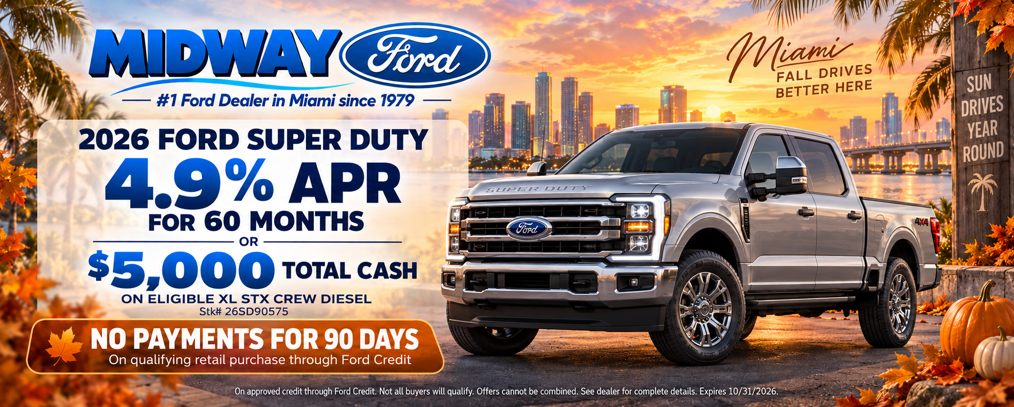 2026 Ford Super Duty 4.9% APR for 60 months