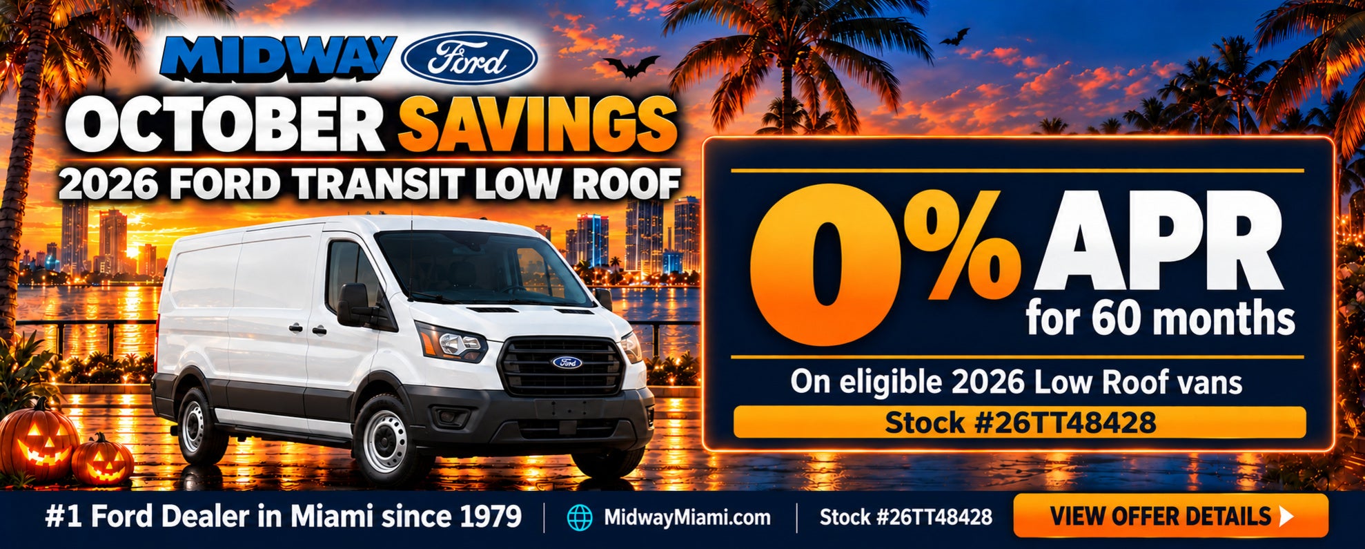 2026 Ford Transit Low Roof 0% APR for 60 months