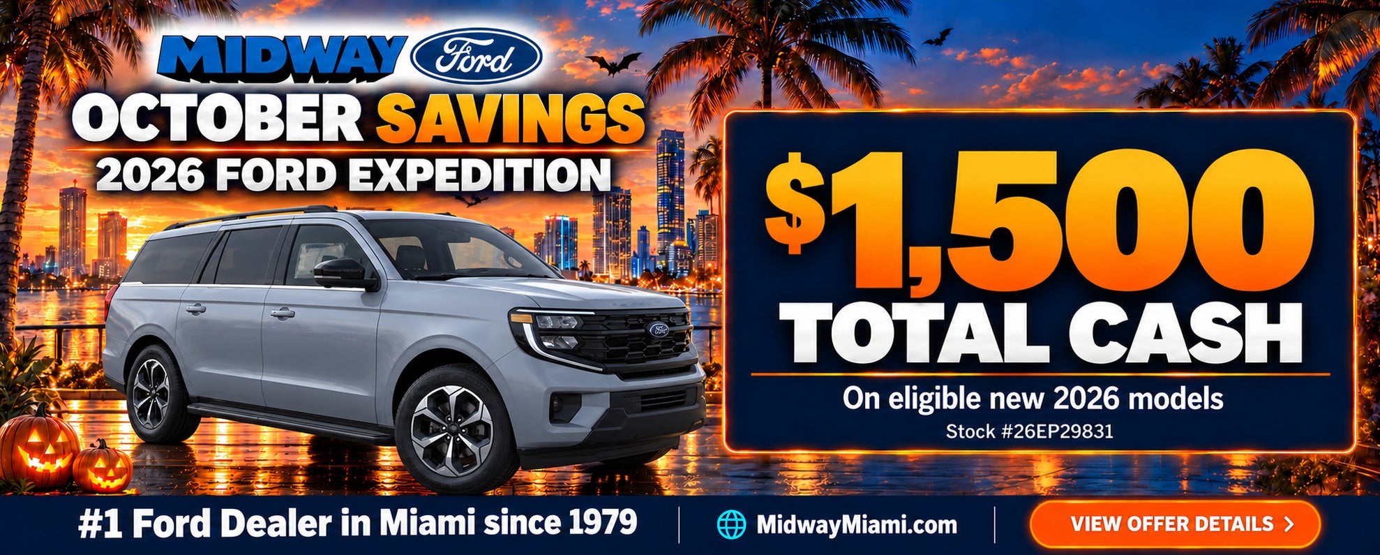 2026 Ford Expedition with $1,500 bonus cash
