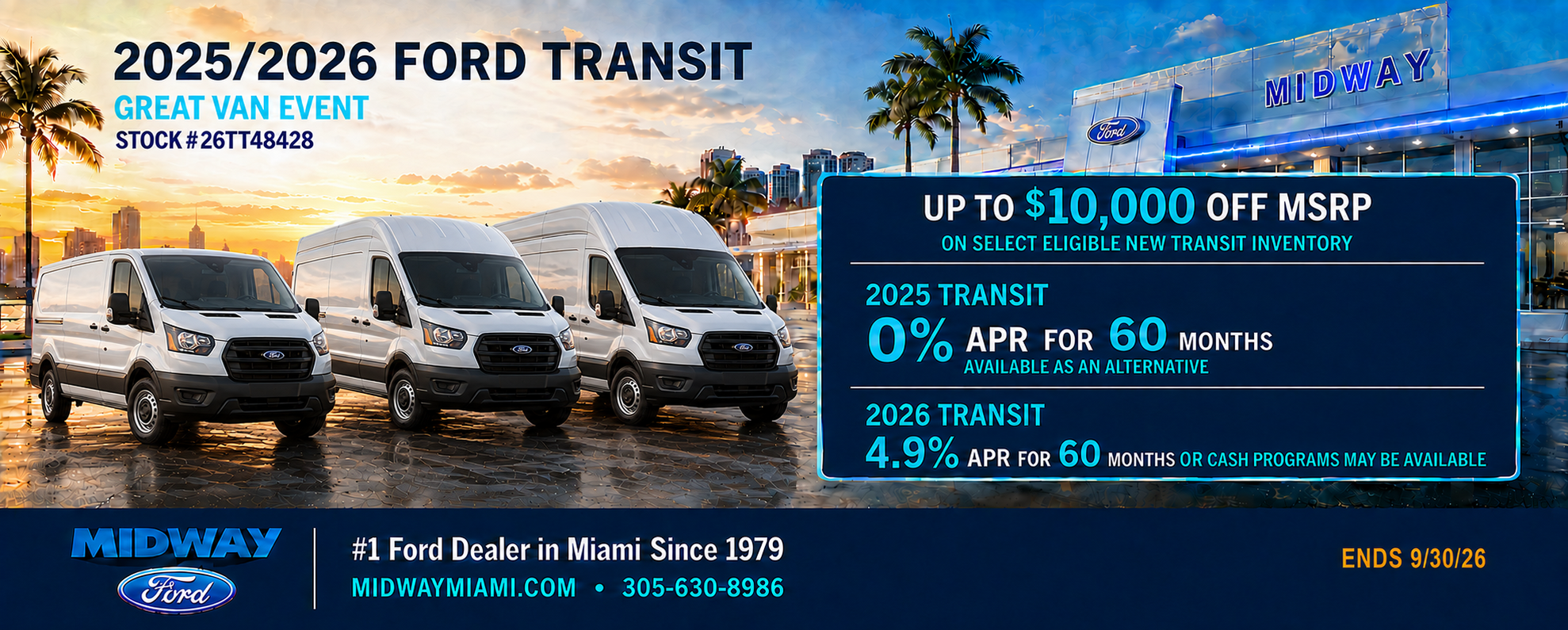 2025/2026 Transit: Up to $10,000 off select models