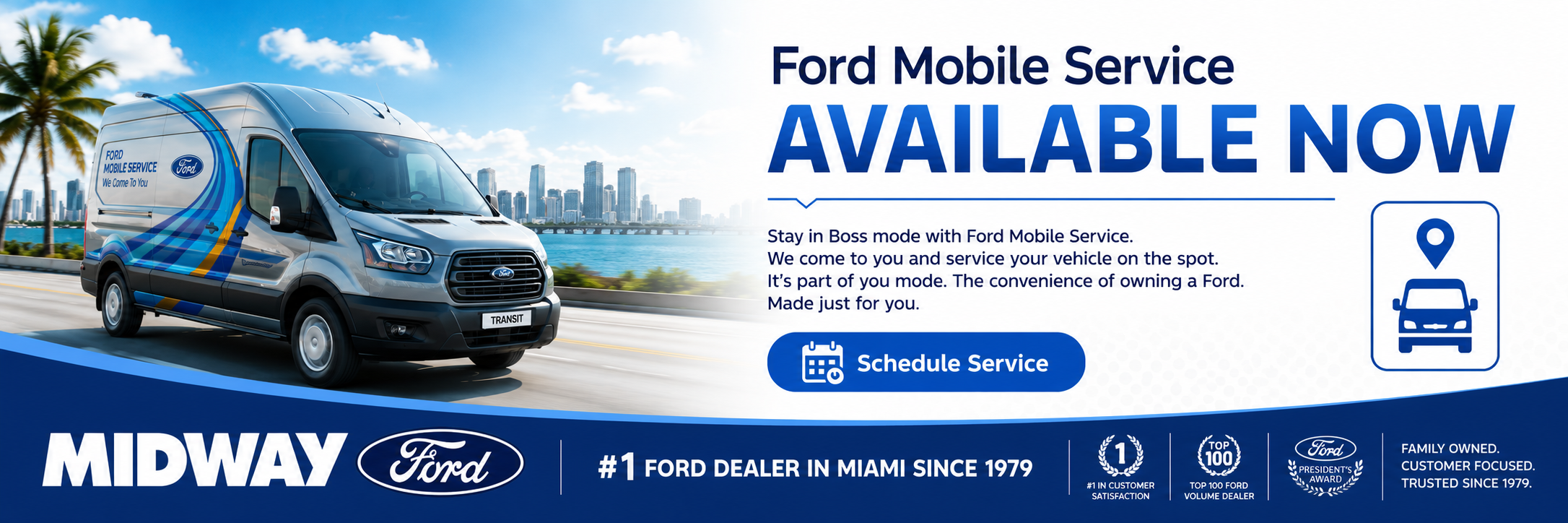 Ford Mobile Service at Midway Ford in Miami FL